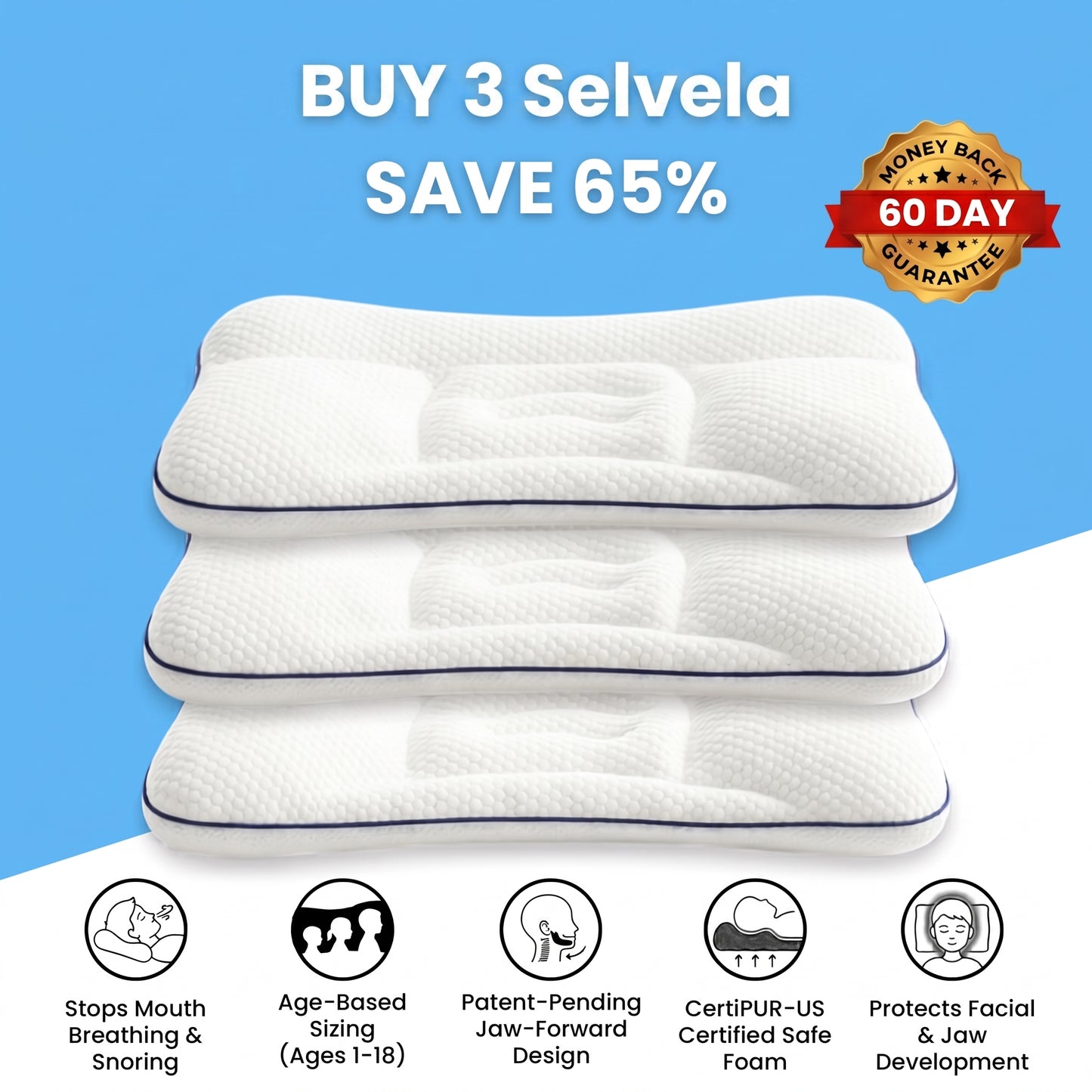 Selvela Posture Kids Pillow