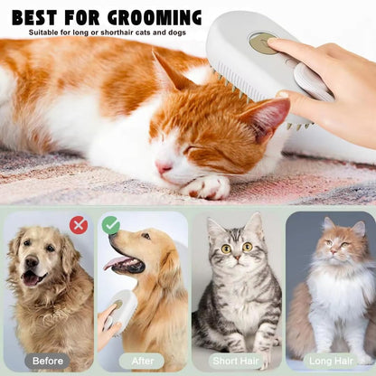 HydroGroom | 3-in-1 Pet Hair Removal Brush - Selvela