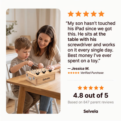 Selvela Montessori Screwdriver Board