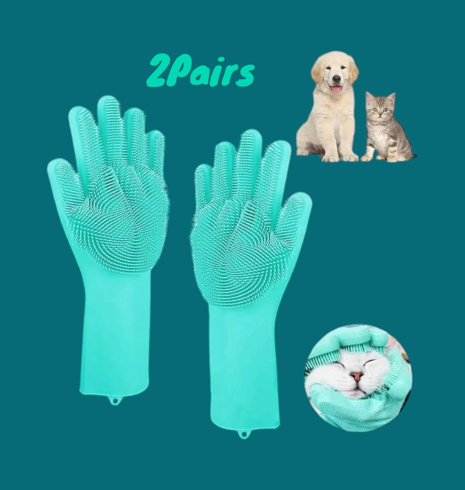 FurScrub | Pet Grooming Gloves - Selvela