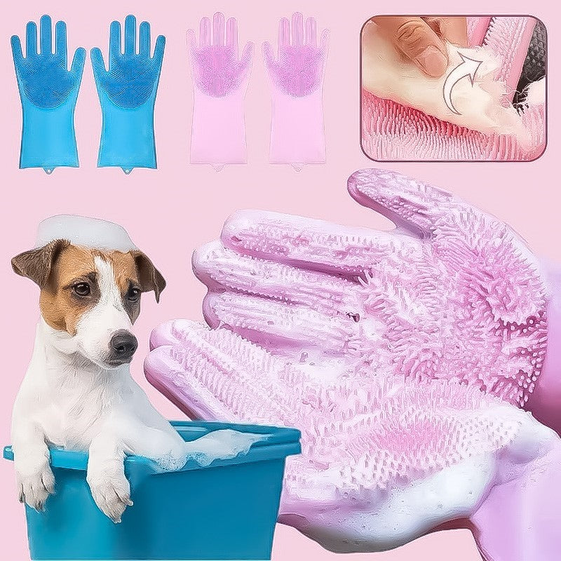 FurScrub | Pet Grooming Gloves - Selvela