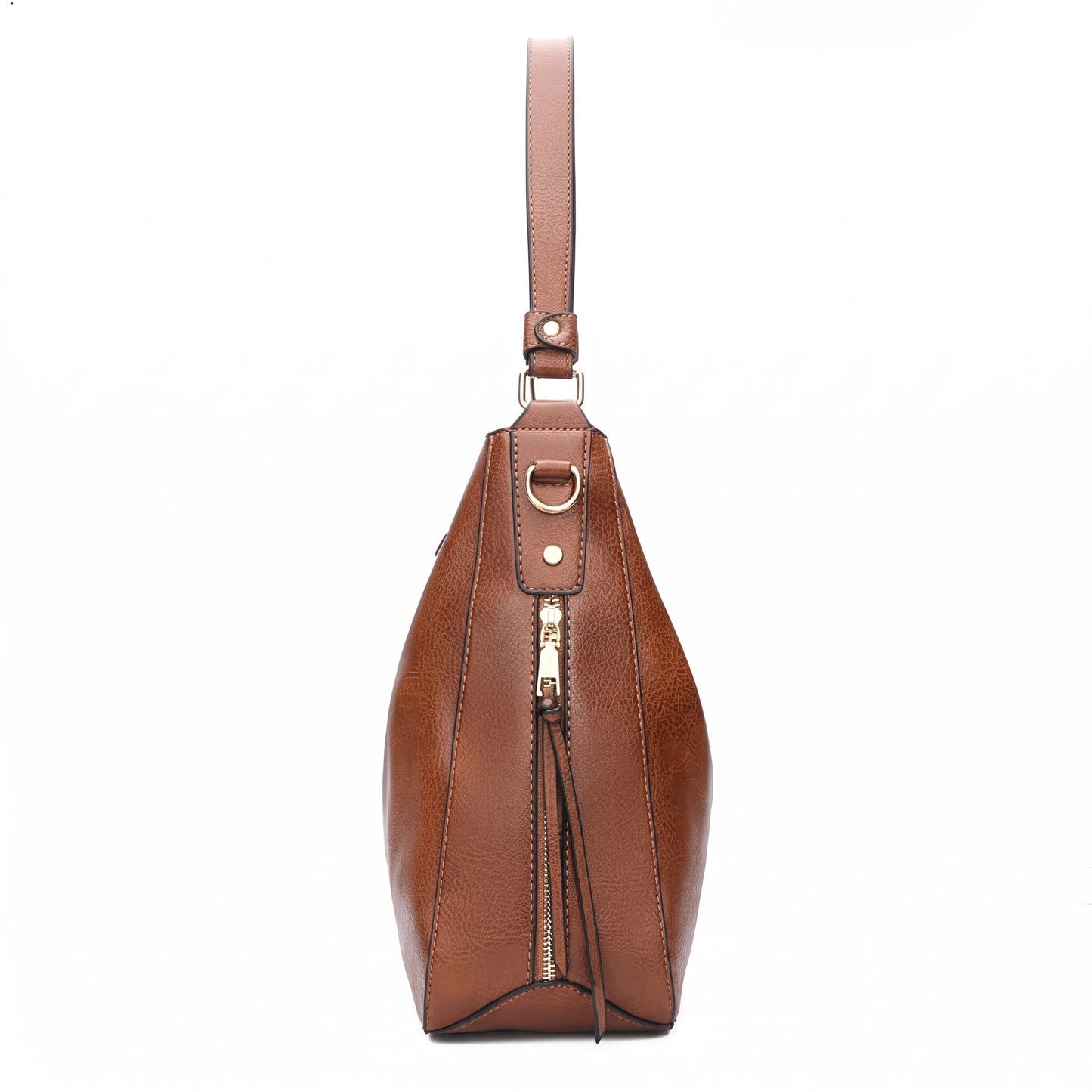 Selvela Leather Hobo Anti-Theft Handbag