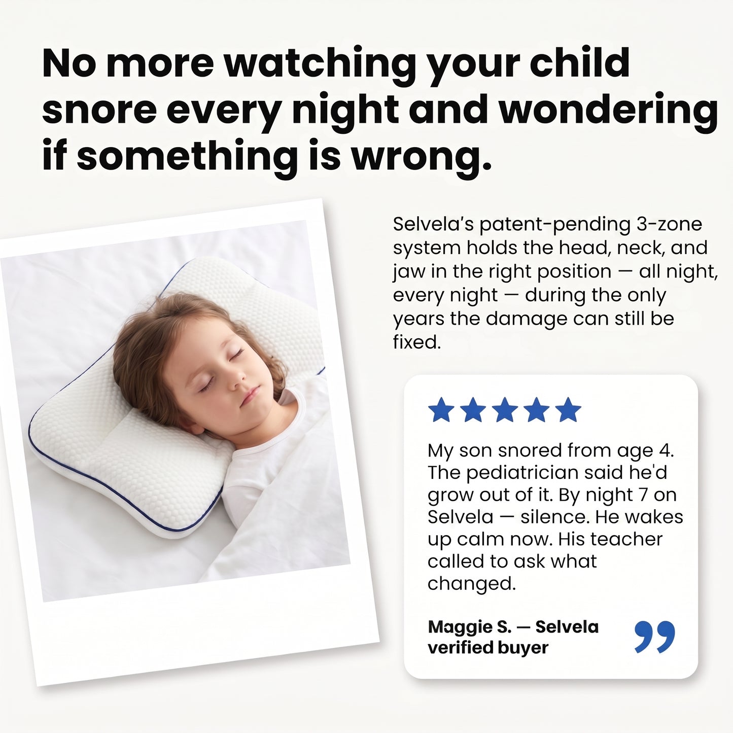 Selvela Posture Kids Pillow