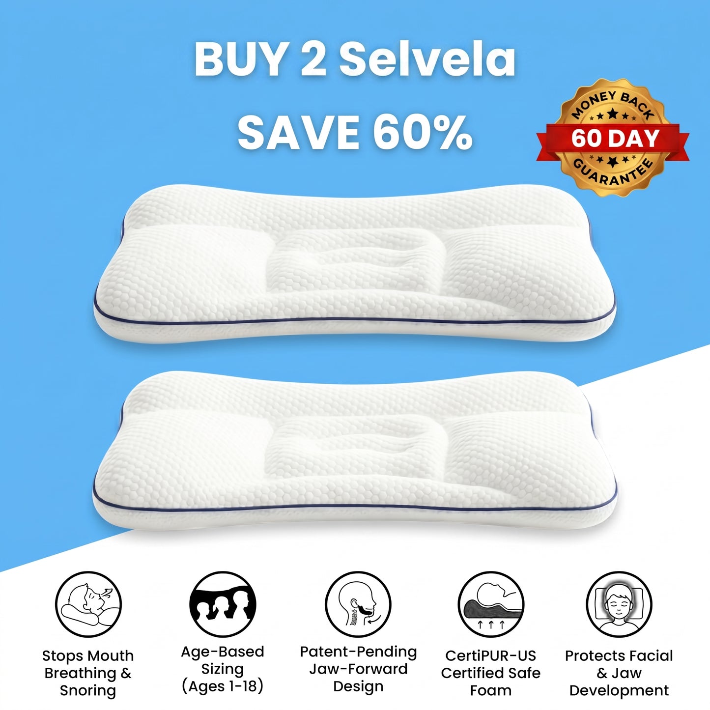 Selvela Posture Kids Pillow
