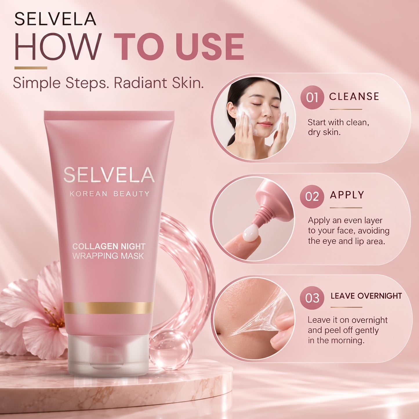 Selvela Collagen Night Wrapping Mask