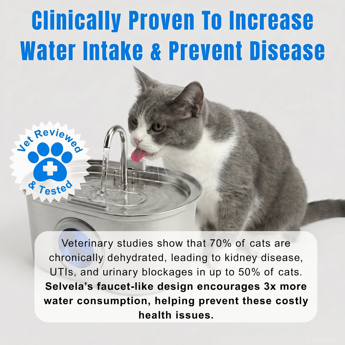 Selvela Cat Water Fountain