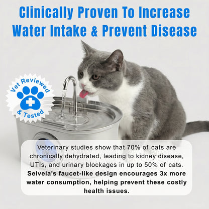 Selvela Cat Water Fountain