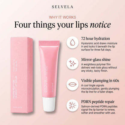 Selvela Peptide Glossy Lip Balm Treatment