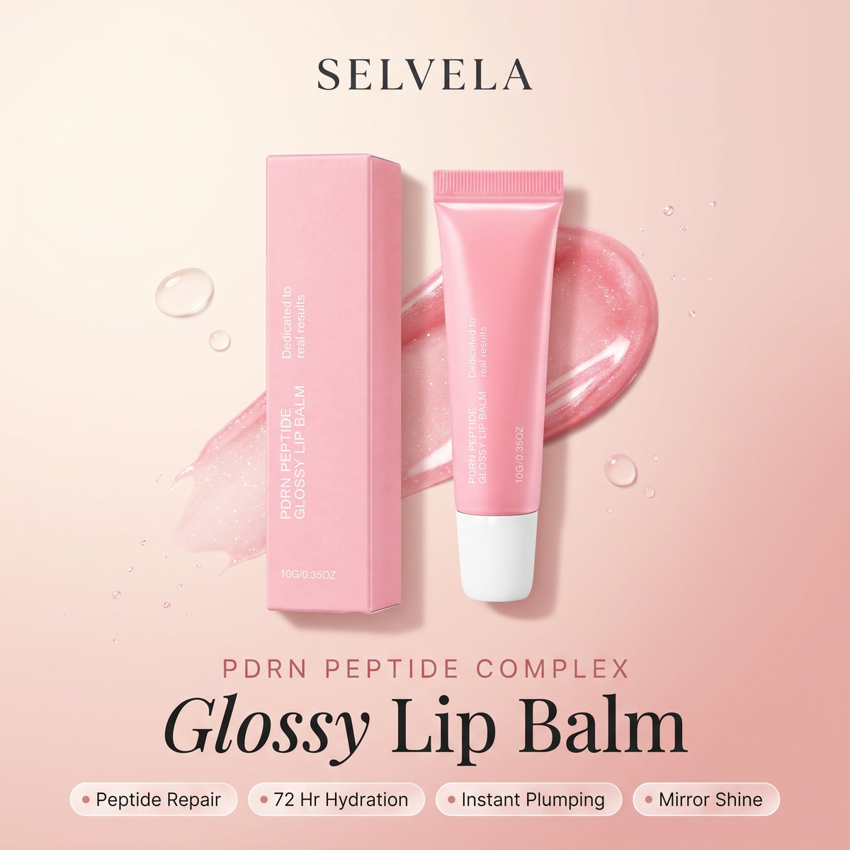 Selvela Peptide Glossy Lip Balm Treatment