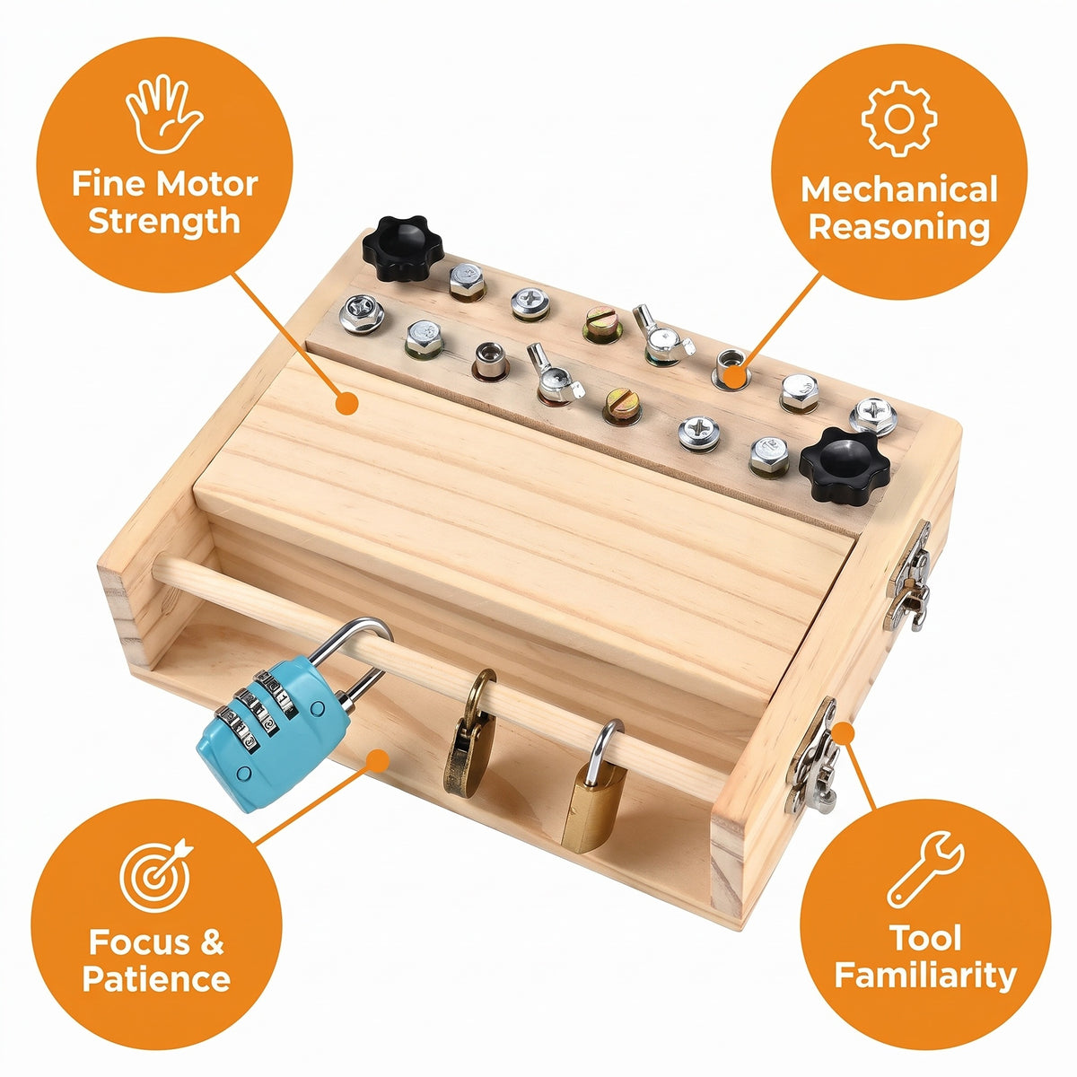 Selvela Montessori Screwdriver Board