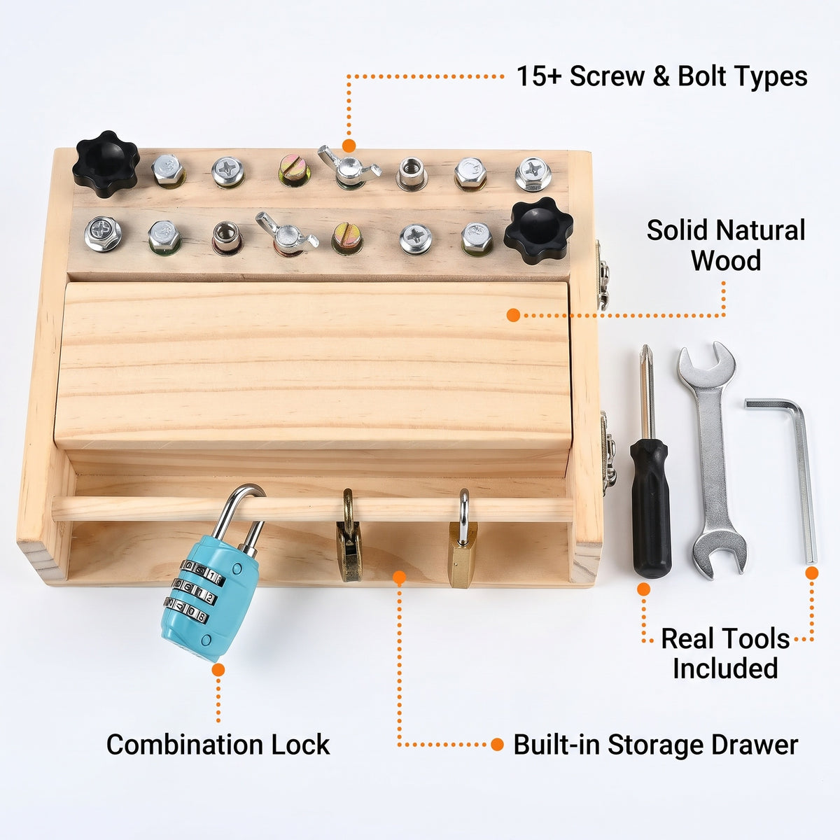 Selvela Montessori Screwdriver Board