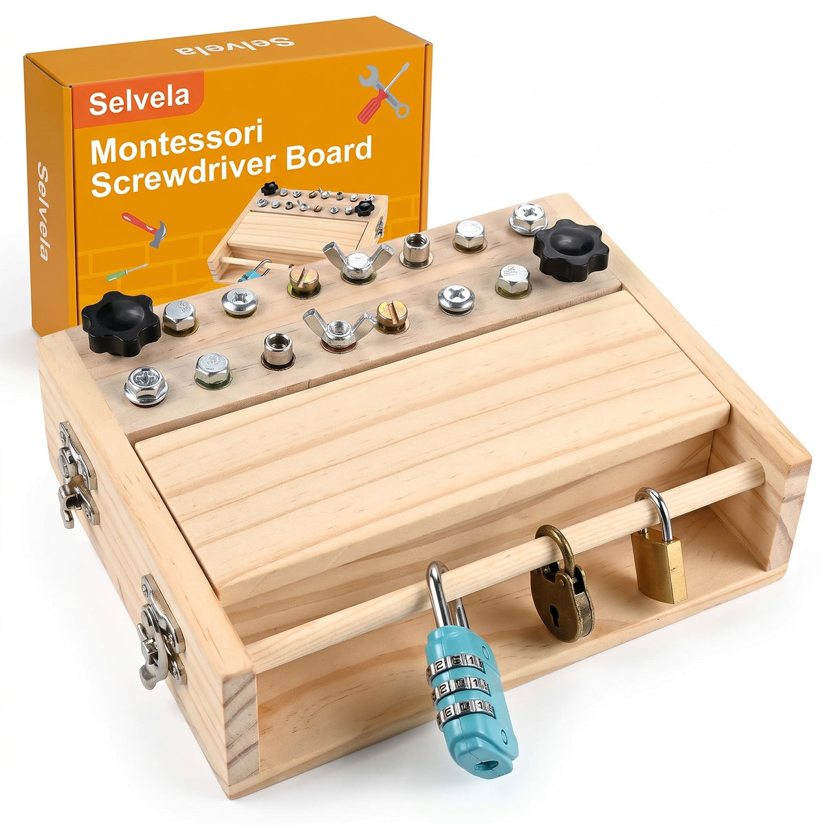 Selvela Montessori Screwdriver Board